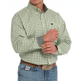 Cinch Men's Medallion Lime Green Long Sleeve