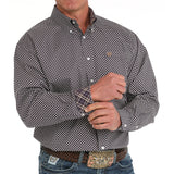 Cinch Men's Purple Geo Print Shirt