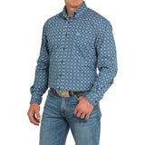 Cinch Men's Medallion Print Long Sleeve