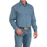 Cinch Men's Medallion Print Long Sleeve