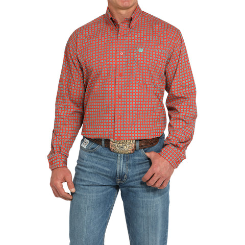 Cinch Men's Medallion Print Long Sleeve