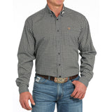 Cinch Geo Black button down, single pocket