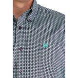 Cinch Men's Stretch Western Shirt Purple & Turquoise-logo view