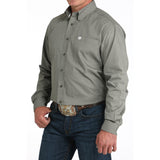 Cinch Men's Olive Diamond Print Shirt