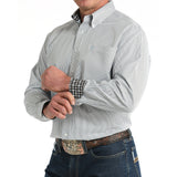 Cinch Tencel Black and White Long Sleeve Shirt Sleeve view