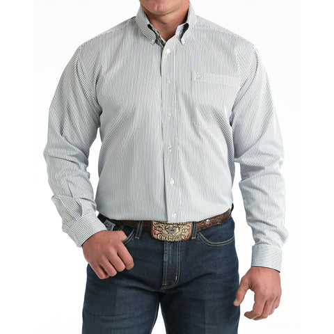 Cinch Tencel Black and White Long Sleeve Shirt