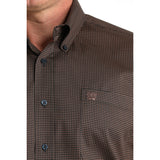 Cinch Men's Chocolate Printed Long Sleeve Shirt logo view