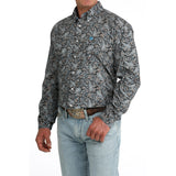 Right Angle of Cinch Men's Multi Paisley Long Sleeve Shirt
