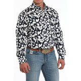 Cinch Men's Navy Floral Shirt