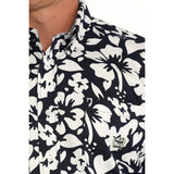 Cinch Men's Navy Floral Shirt