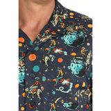 Cinch Men's Space Cowboy Camp Short Sleeve Shirt