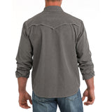 Cinch Men's Arenaflex Western Camp Shirt - Charcoal