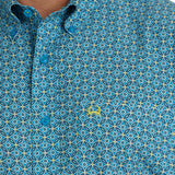 Cinch Men's Short Sleeve Blue  Arenaflex