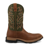 Twisted X Men's Ultra Lite Ginger/Olive Work Boot