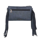 Montana West Tooled Fringe Clutch Purse