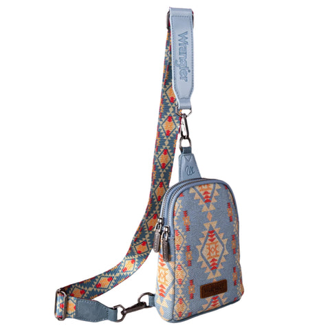 Blue Yellow Aztec Sling bag