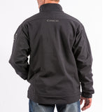 Cinch Men's Bonded Concealed Carry Solid Zip Logo Jacket - Black Back View