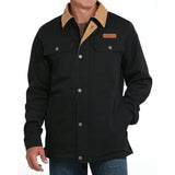 Cinch Men's Black Western Barn Jacket Canvas 3/4 Length  front view
