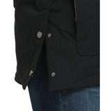 Cinch Men's Black Western Barn Jacket Canvas 3/4 Length -snaps view