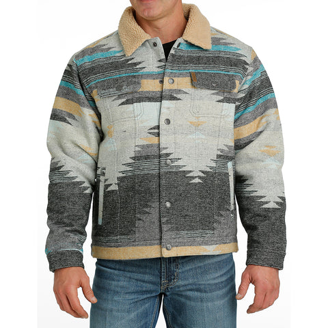 Cinch Men's Aztec Sherpa Lined Jacket