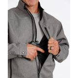 Cinch Men's Grey Bonded Concealed Carry Jacket Inside VIew