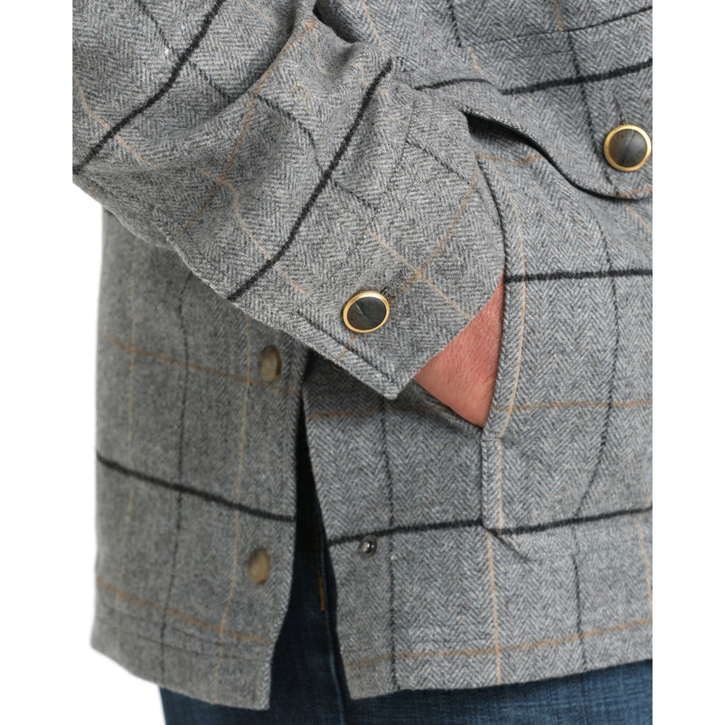 Cinch Men's Grey Plaid Dress Coat Cinch Men's Grey Plaid Dress Coat