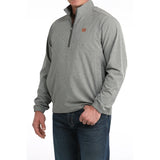 Cinch Men's Grey 1/2 Zip Windbreaker