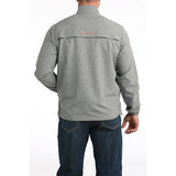 Cinch Men's Grey 1/2 Zip Windbreaker