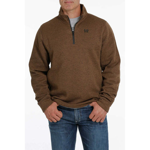 Cinch Men's Brown Half Zip Seater