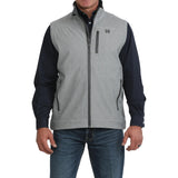 Cinch Men's Grey Water-Repellent Bonded Vest Front View