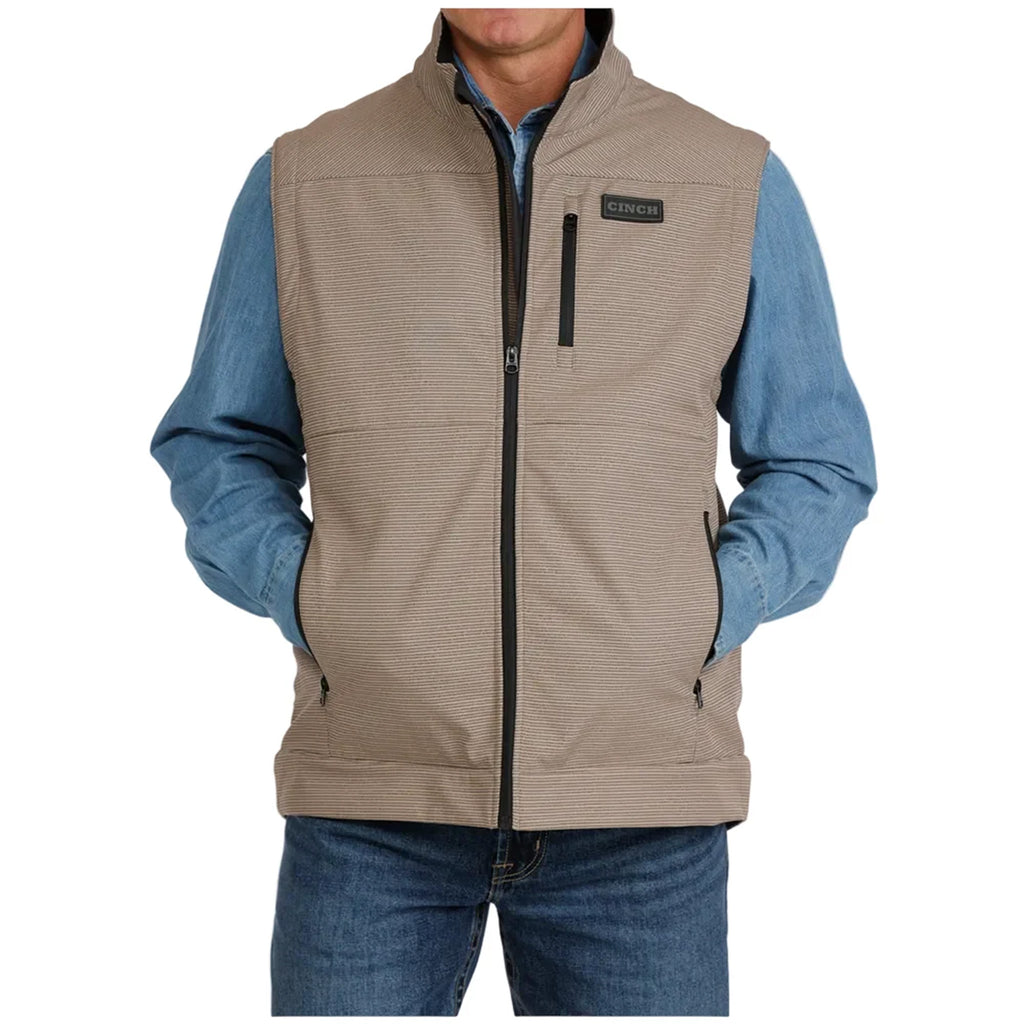 Cinch Men's Concealed Carry Bonded Vest - Khaki