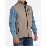 Cinch Men's Concealed Carry Bonded Vest - Khaki Side View