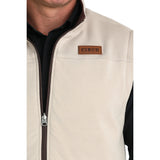 Cinch Men's Reversible Vest-cream with logo view
