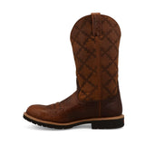 Twisted X Men's 12" Brown Tech X Round Toe