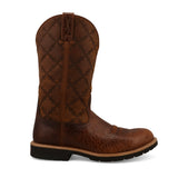 Twisted X Men's 12" Brown Tech X Round Toe