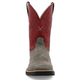 Twisted X Men's 11" Tech X Grey Red Square Toe