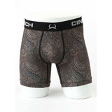 Front  View of Cinch 6" Paisley Boxer Shorts