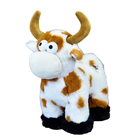 Full standing view of the Maverick Bull Plush