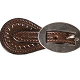 Clos up of stainless steel buckle 