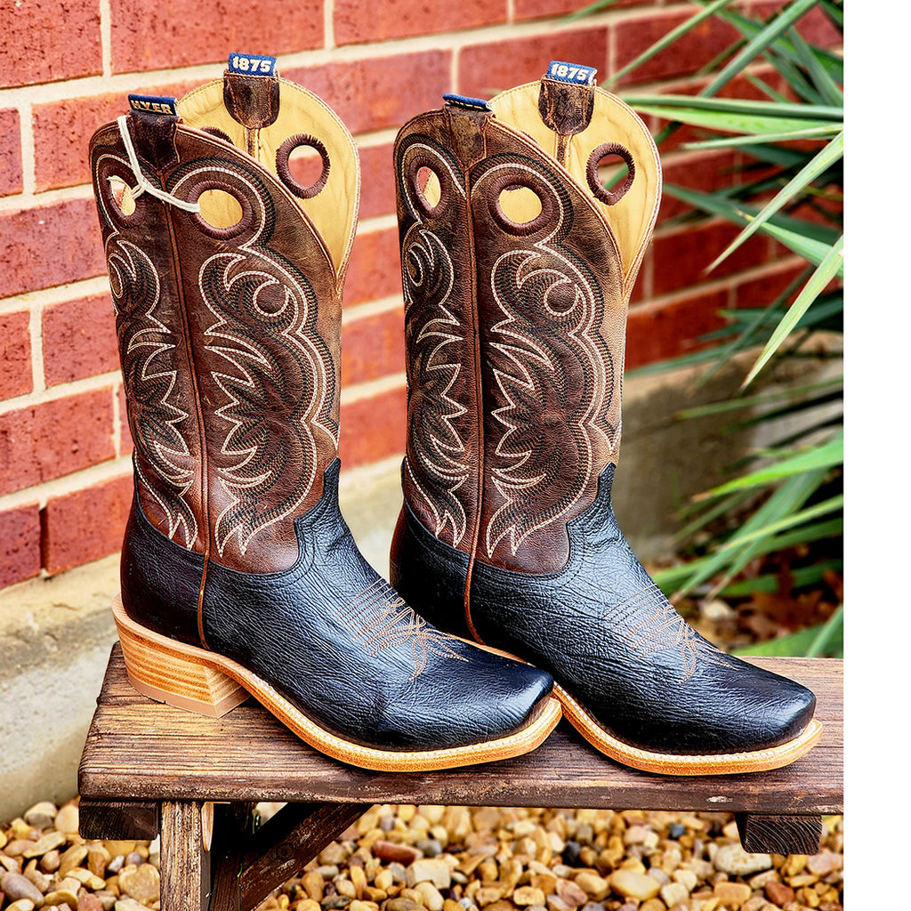 Men's Hyer Riley Black Shrunken Calf Boot - Main Image