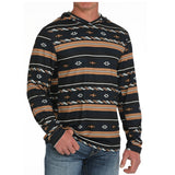 Cinch Navy and tan aztec arenaflex hoodie