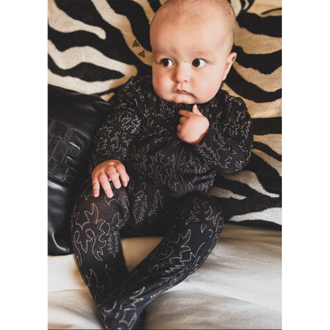 Midnight Mesa Footie Onesie