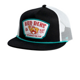 Mutton Bustin Youth black and white with turquoise rope across 