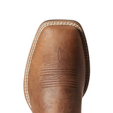 Top side view of the toe on the Ariat Men's American Flag Ultra Square Toe Boots.