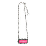 West and Company Pink Bar Necklace