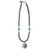 West and Company Navajo Pearl Ivory & Turquoise Necklace