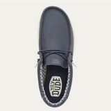 Hey Dude Classic Wally Navy Shoe