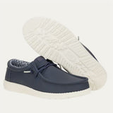 Hey Dude Classic Wally Navy Shoe
