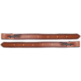 Showman Argentina Cow Leather Basket Tooled Backrigging 