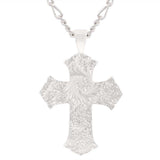 Rose Gold Scalloped Cross Necklace